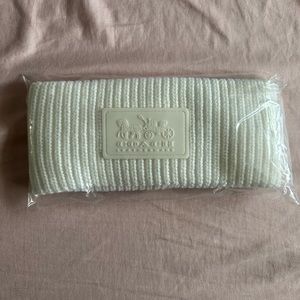 Coach cable knit winter headband